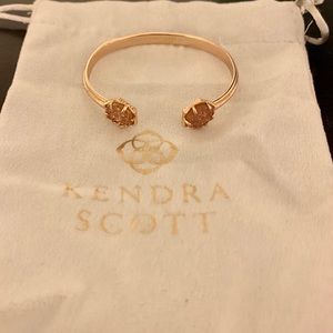 Kendra Scott Rose Gold Drusy Cuff Bracelet